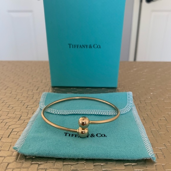Tiffany & Co. Jewelry - FINAL Week - Tiffany Ball Bypass Bracelet Sz S